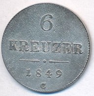 Ausztria 1849C 6kr Ag T:2
Austria 1849C 6 Kreuzer Ag C:XF 
Krause KM#2200 - Ohne Zuordnung
