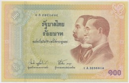 Thaiföld 2002. 100B Emlékkiadás T:I,I-
Thailand 2002. 100 Baht Commemorative Issue... - Non Classés