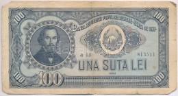 Románia 1952. 100L T:III-
Romania 1952. 100 Lei C:VG - Non Classés