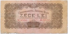 Románia / Szovjet Megszállás 1944. 10L T:III-,IV
Romania / Soviet Occupation 1944. 10 Lei... - Ohne Zuordnung