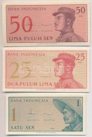 Indonézia 1964. 1S + 25S + 50S T:I-
Indonesia 1964. 1 Sen + 25 Sen + 50 Sen C:AU - Non Classés