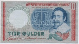 Hollandia 1953. 10G T:III Ragasztónyom
Netherlands 1953. 10 Gulden C:F Gluemark 
Krause 85 - Non Classés