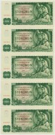 Csehszlovákia 1961. 100K (5x) SorszámkövetÅ‘ T:II
Czechoslovakia 1961. 100 Korun (5x) Sequential... - Ohne Zuordnung