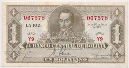 Bolívia 1928. 1B T:I- TÅ±ly.
Bolivia 1928. 1 Boliviano C:AU Needle Hole
Krause 128a - Ohne Zuordnung