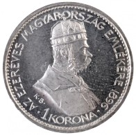 1896KB 1K Ag 'Millenium' Jelöletlen Artex-veret (5,11g) T:P / Hungary 1896KB 1 Korona Ag 'Hungarian Conquest... - Ohne Zuordnung