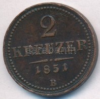 1851B 2kr Cu T:2,2- - Non Classés