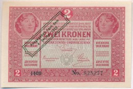 1917. 2K Hamis 'Ausgegeben Nach Dem 4. Oktober 1920' Felülbélyegzéssel  (fake Overprint) T:I,I- - Non Classés