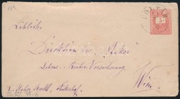 1881 5kr Díjjegyes Levél II. Vízjellel 'POLTÁR' - Wien - Autres & Non Classés