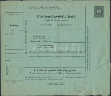 1874 10kr Használatlan Magyar-olasz Posta-utánvételi Jegy (törések és... - Sonstige & Ohne Zuordnung