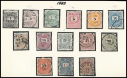 O 1888-1889 Címletsor 14 érték - Autres & Non Classés