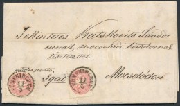 1867 Levél 2 X 5kr Levél 'FÜNFKIRCHEN' - Igal + Tartalom - Sonstige & Ohne Zuordnung