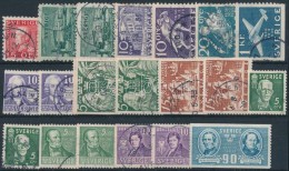 * O Svédország 1934-1942 Kis Tétel, Közte 1 Db Falcos Bélyeg, Stecklapon (Mi EUR... - Sonstige & Ohne Zuordnung