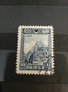 RARE 10 KURUS GR GROUCH TURKEY 1920'S WATERMARK SEAL 1722 USED STAMP TIMBRE - Oblitérés