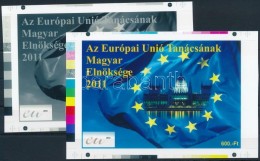** 2011/04 Európai Unió Cromalin Emlékívpár Garanciabélyegzéssel... - Sonstige & Ohne Zuordnung