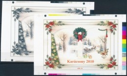 ** 2010/51 Karácsony Cromalin Emlékívpár Garanciabélyegzéssel (120.000) - Autres & Non Classés