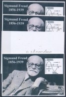 ** 2012/16 Sigmund Freud 4 Db-os Emlékív Garnitúra (28.000) - Sonstige & Ohne Zuordnung