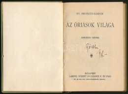 Ifj. Hegedüs Sándor: Az óriások Világa. Amerikai Képek. Bp., é.n.,... - Sonstige & Ohne Zuordnung