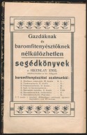 Hreblay Emil: Baromfitenyésztés. (Bp., 1905, Pátria), 209 P. Átkötött... - Ohne Zuordnung