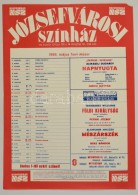 1986 Józsefvárosi Színház Május Havi MÅ±sorának NagyméretÅ±... - Autres & Non Classés