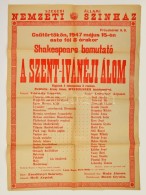 1947 A Szegedi Állami Nemzeti Színház Szent-Ivánéji álom... - Autres & Non Classés