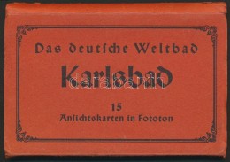 Das Deutsche Weltbad: Karlsbad, 15 Db Leporelló Kép - Ohne Zuordnung