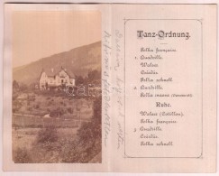 1880 Kaiser-Ball Radegund, Táncrend, Belsejében Fotóval - Sin Clasificación