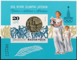 ** 1980 Olimpiai érmesek (IV.) - Moszkva Vágott Blokk (4.000) - Autres & Non Classés