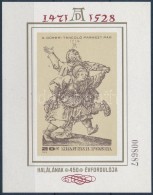 ** 1979 Festmény (XVIII) - Albrecht Dürer Vágott Blokk (7.000) - Autres & Non Classés