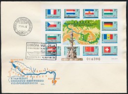 1977 Duna-Majna-Rajna Vágott Blokk FDC-n - Autres & Non Classés