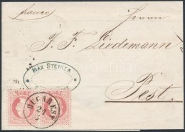 1869 Magyar Posta Romániában 2 X 5sld (pár) Bérmentesítéssel 'BUCAREST' -... - Sonstige & Ohne Zuordnung