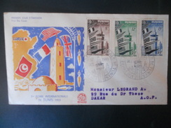 Tunisie Premier Jour De 1953 Foire Internationale De Tunis - Briefe U. Dokumente