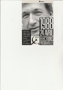 CARTE DE SOUTIEN A ANDRE LAJOINIE-PCF- - ELECTIONS PRESIDENTIELLES 1988 - Partiti Politici & Elezioni