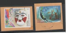 Griechenland 001 GRIECHENLAND - /  2 Marken 2014  O - Used Stamps