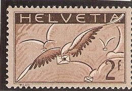 1923 2.-fr Brun Z 13 * (*)  Cat 300.- - Unused Stamps