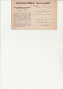 CARTE RECOMPENSE SCOLAIRE  - ECOLE  DE NOVIEMONT - Diplomi E Pagelle