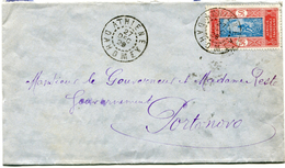 DAHOMEY LETTRE DEPART ATHIENE 27 DEC 29 DAHOMEY POUR LE DAHOMEY - Cartas & Documentos