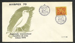 Portugal Cachet Commémoratif 1970 Expo Philatelique Thème Oiseaux Event Pmk Birds Topical Philatelic Expo - Afstempelingen & Vlagstempels