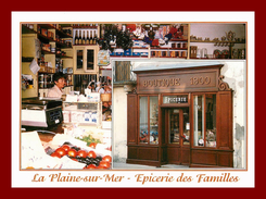 Dept 44 *  Le Pays De Retz  *  La Plaine Sur Mer * épicerie Des Familles   ( Scan Recto Et Verso ) - La-Plaine-sur-Mer