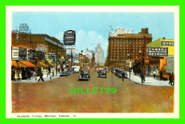 WINDSOR, ONTARIO - OUELLETT AVENUE - ANIMATED WITH OLD CARS - TUNNEL TO DETROIT - PECO - - Windsor