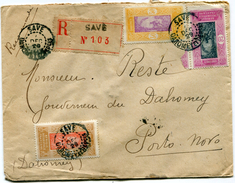 DAHOMEY LETTRE RECOMMANDEE DEPART SAVE 7 DEC 29 DAHOMEY ET DEPces POUR LE DAHOMEY - Brieven En Documenten