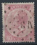 N°20, 40c Rose  Lpts M3. TB - Bahnpoststempel