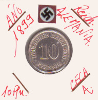 GERMANI  DEUTSCHES REICH  10 Pfennig  Imperio Año 1899-A - 10 Pfennig