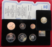 Isle Of Man 1979 Silver Set 1/2 Half. 1 2 5 10 50 Pence 1 Pound. COA. MINTED 10.000 Pcs Only - Eiland Man