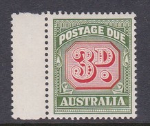 Australia Postage Due Stamps SG D134 1969 Three Pennies No Watermark Mint Never Hinged - Impuestos