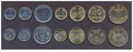 UCRANIA  / UKRAINE  Tira / Set  7  Monedas/Coins   SC/UNC   T-DL-10.092 - Ucrania