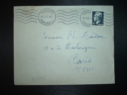 LETTRE TP 15F OBL.MEC.26 II 52 MONACO PRINCIPAUTE - Storia Postale