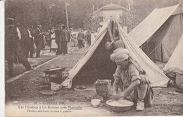 13 - MARSEILLE - Guerre 1914 - Les Hindous à La Barasse Hindou Pétrissant La Pâte à Galette - Saint Marcel, La Barasse, Saintt Menet