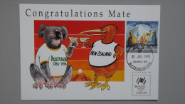 New Zealand 1032 Maximumkarte MK/MC, SST SYDPEX, 200 J. Kolonisation V. Australien, Kiwi Und Koala Am Lagerfeuer - Briefe U. Dokumente