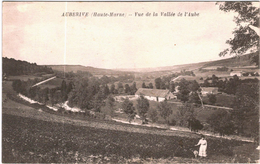 CARTE POSTALE ANCIENNE DE AUBERIVE  -  VUE DE LA  VALLEE DE L'AUBE - Auberive