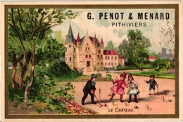 5 Litho Chromo CARDS C1900 CROQUET GAME JEU De CROQUET Krocketspiel Pub Lyon Choc Guérin Boutron Pithiviers - Otros & Sin Clasificación